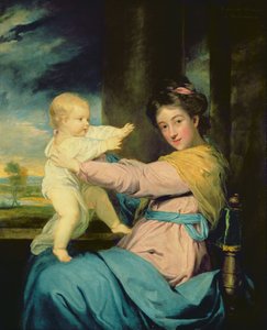 Ritratto di Caroline, Duchessa di Marlborough con sua figlia Lady Caroline Spencer (1764-67)